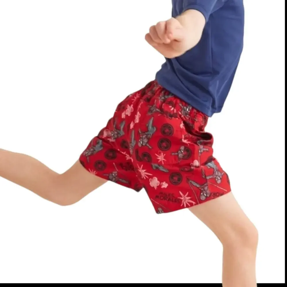 Hanna Andersson NWT Marvel Miles Morales Swim Trunks. Size 5